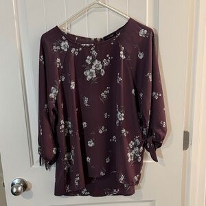 Papermoon Plum Floral Blouse
